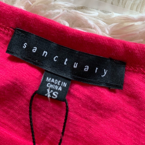 NWT sanctuary pink shirt with a ruffle brand new - Picture 4 of 4